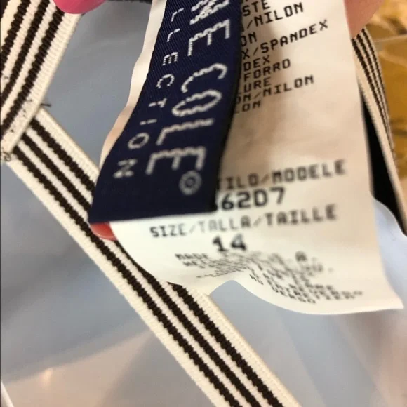 NWT Anne Cole Colorblock Swimsuit w/ Mesh Inserts and Matching Skirt - Picture 11 of 12